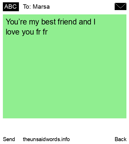 unsent message to Marsa 