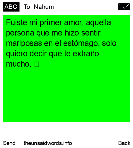 unsent message to Nahum