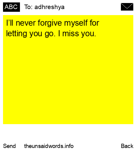 unsent message to adhreshya