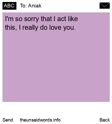 unsent message to Aniak