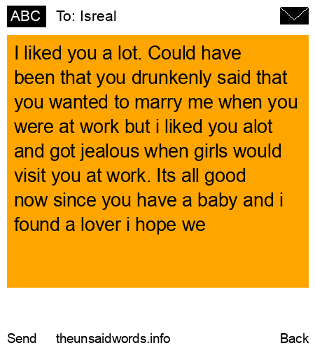 unsent message to Isreal