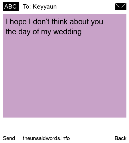 unsent message to Keyyaun