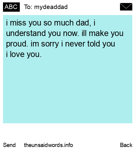 unsent message to mydeaddad