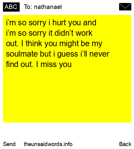 unsent message to nathanael