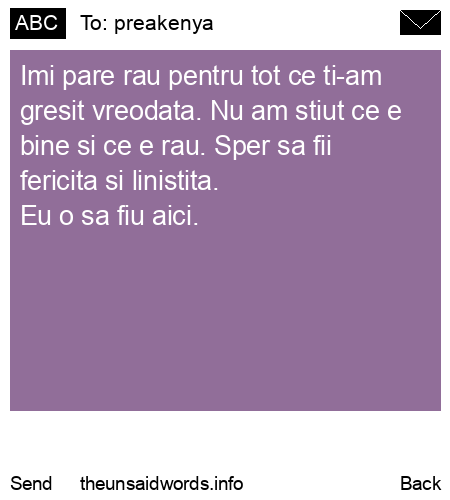 unsent message to preakenya