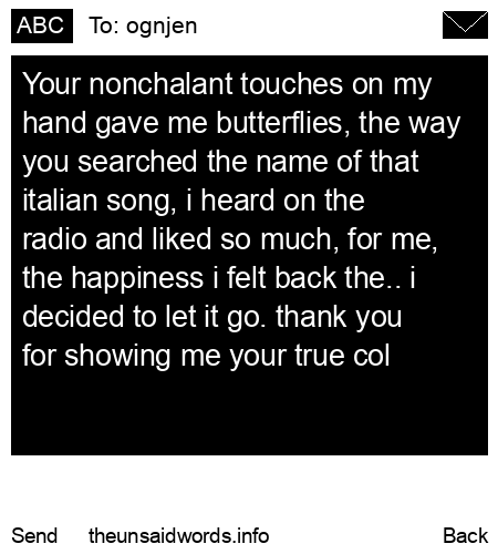 unsent message to ognjen