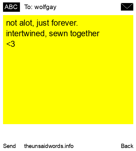 unsent message to wolfgay