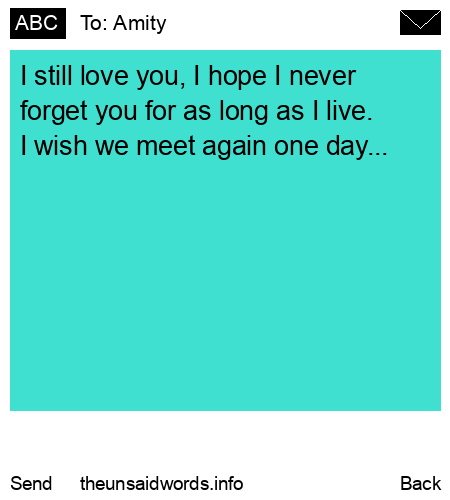 unsent message to Amity