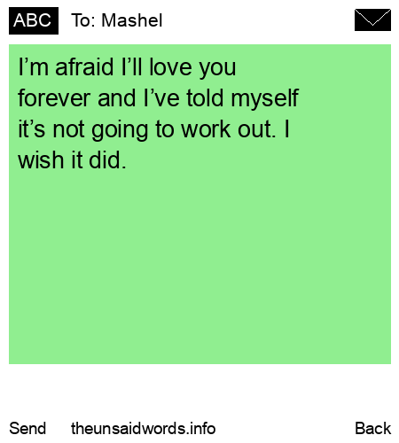 unsent message to Mashel