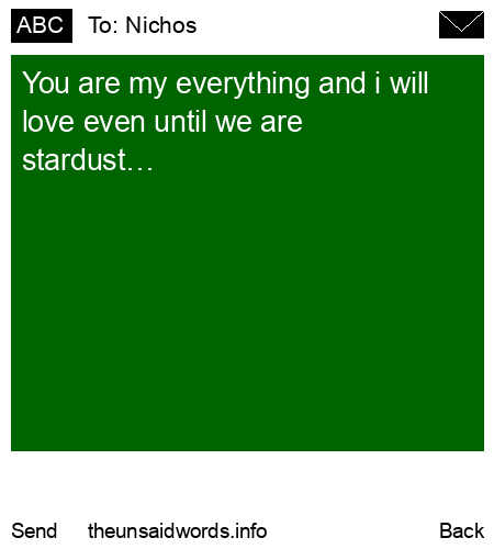 unsent message to Nichos