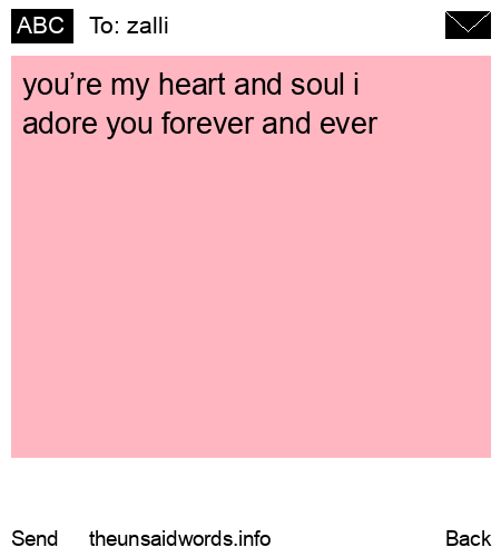 unsent message to zalli