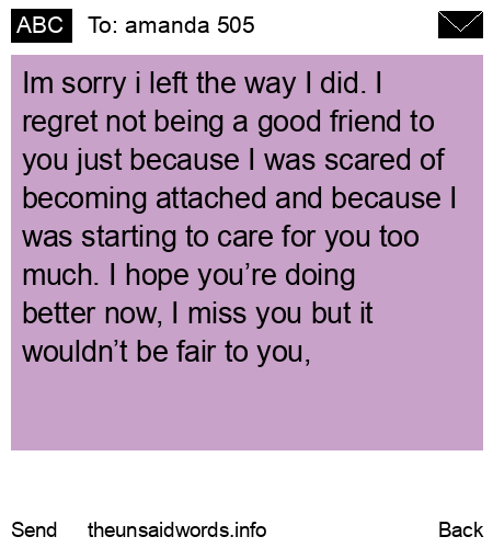 unsent message to amanda 505
