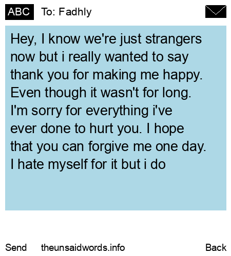 unsent message to Fadhly
