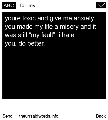 unsent message to imy