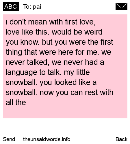 unsent message to pai