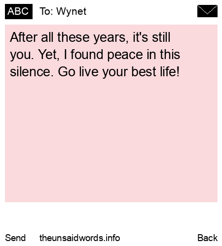 unsent message to Wynet