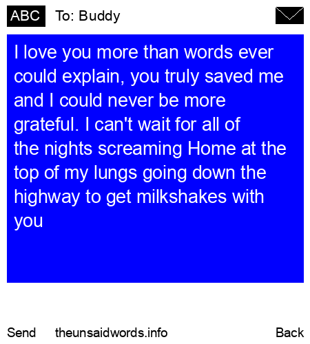 unsent message to Buddy