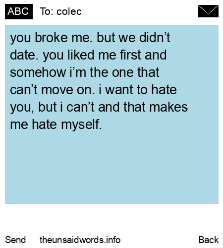 unsent message to colec
