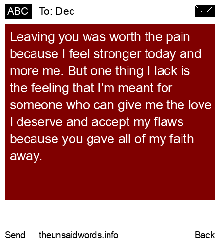 unsent message to Dec