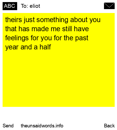 unsent message to eliot