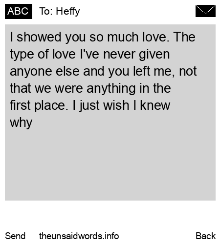unsent message to Heffy