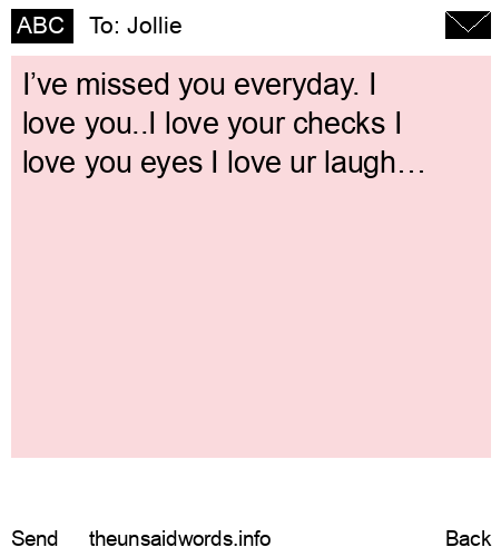 unsent message to Jollie 