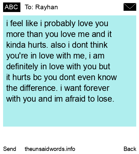 unsent message to Rayhan