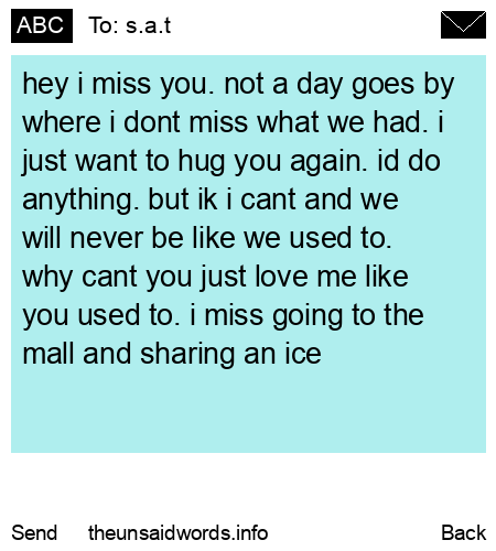 unsent message to s.a.t