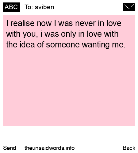 unsent message to sviben