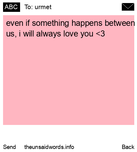 unsent message to urmet