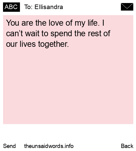 unsent message to Ellisandra
