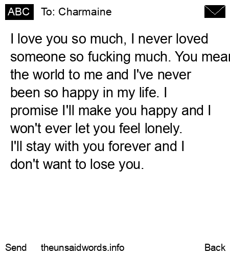 unsent message to Charmaine