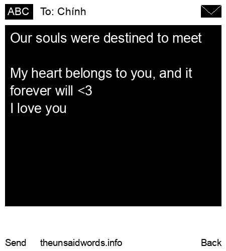 unsent message to Chính 
