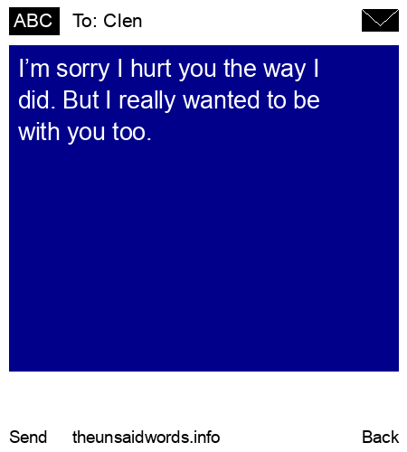 unsent message to Clen