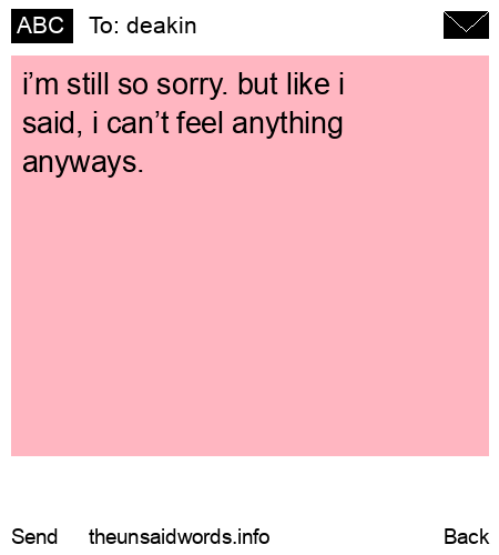 unsent message to deakin