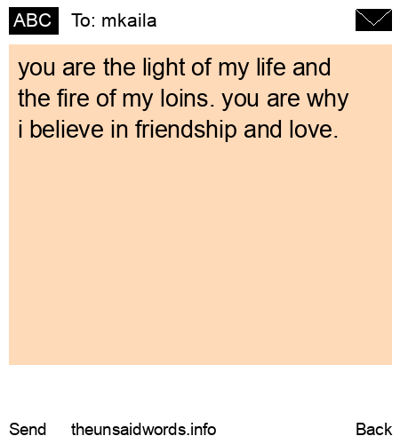 unsent message to mkaila