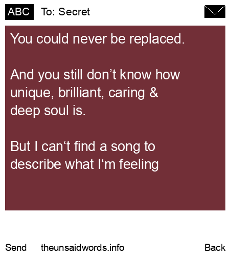 unsent message to Secret