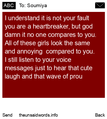 unsent message to Soumiya