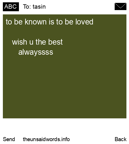 unsent message to tasin