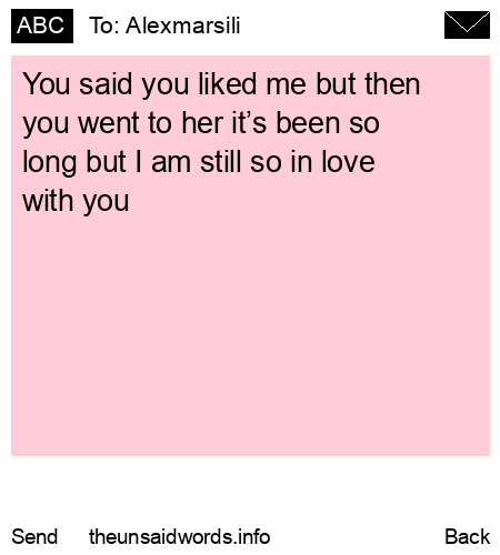 unsent message to Alexmarsili 