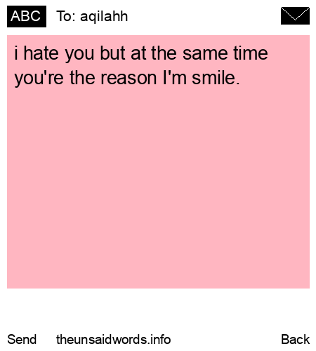 unsent message to aqilahh