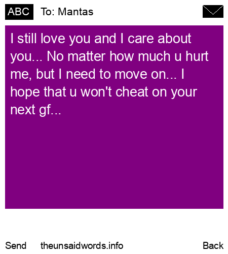 unsent message to Mantas