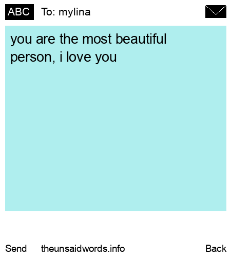 unsent message to mylina