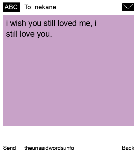 unsent message to nekane