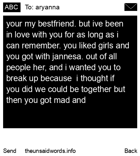 unsent message to aryanna