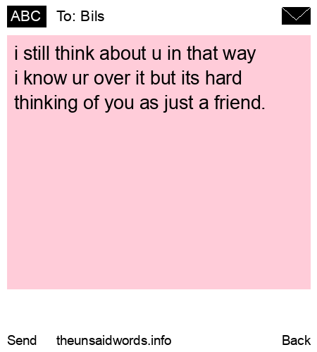 unsent message to Bils