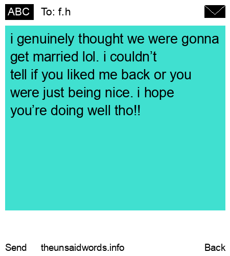 unsent message to f.h