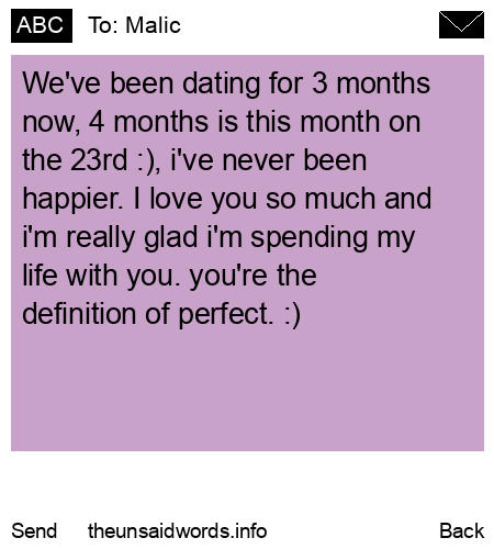 unsent message to Malic
