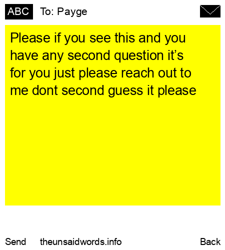 unsent message to Payge