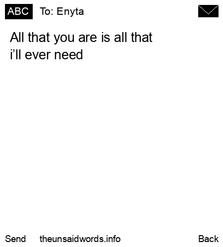 unsent message to Enyta 